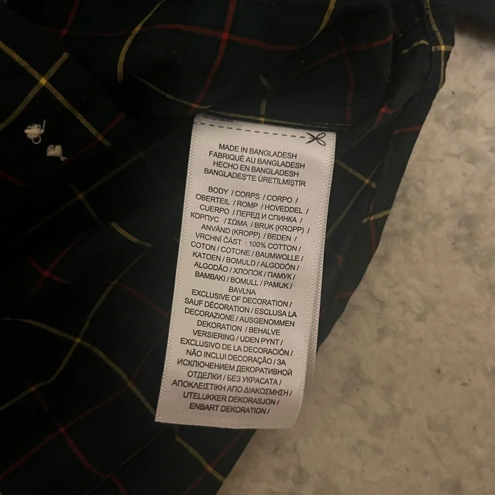 Ralph Lauren Plaid Cotton Poplin Button Up Button Down Dress Shirt Holiday Polo